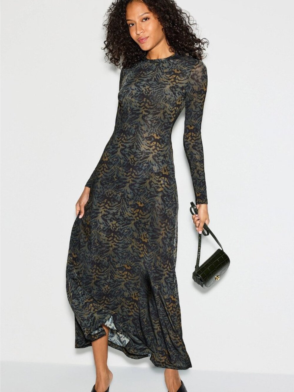 Ulla Johnson Amari Jersey Long Sleeve Dress - Size Small
